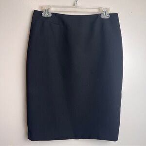 Jones Wear Essentials Petite Black Pencil Skirt Size 6P Lined EUC